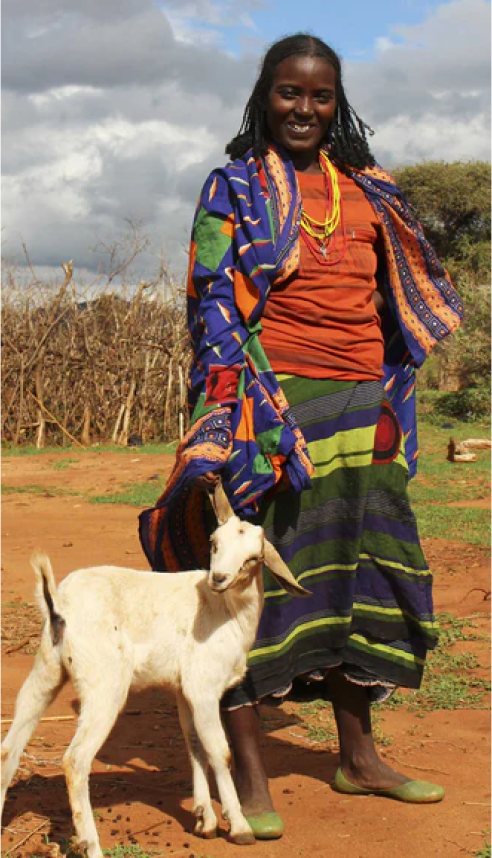 A nanny goat helped bring happiness and prosperity