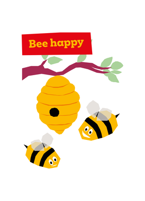 A beehive (Send by post to someone else)
